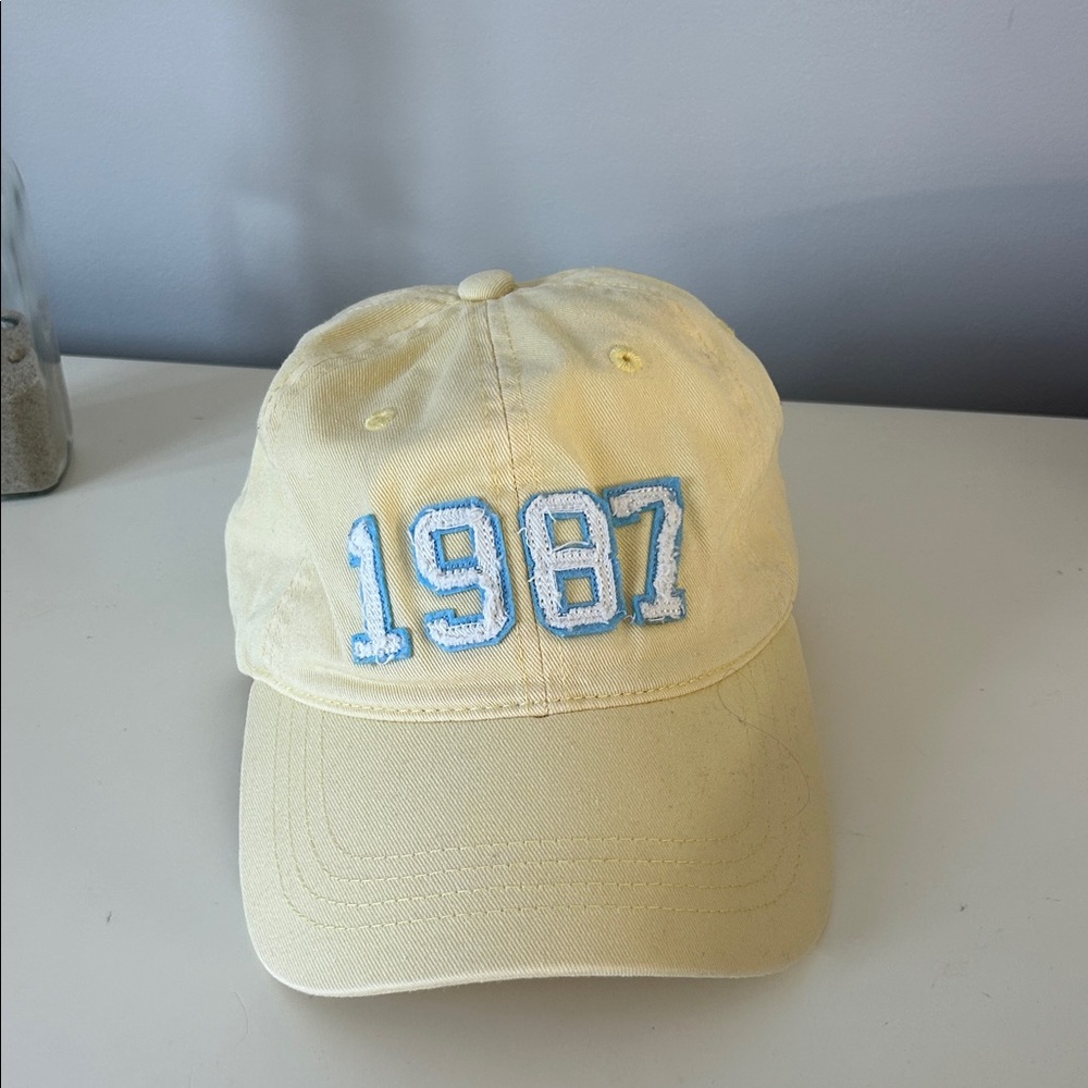 1987 Embroidered Yellow Baseball Cap